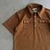 Ballsy Brothers Brown Polo Shirt with Chest Pocket