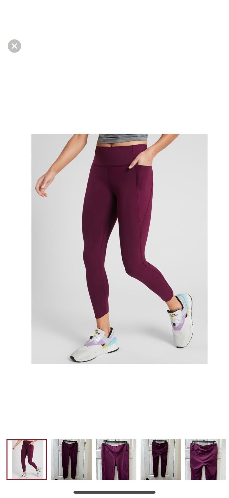 Athleta Velocity Stash Pocket 7/8 Tight