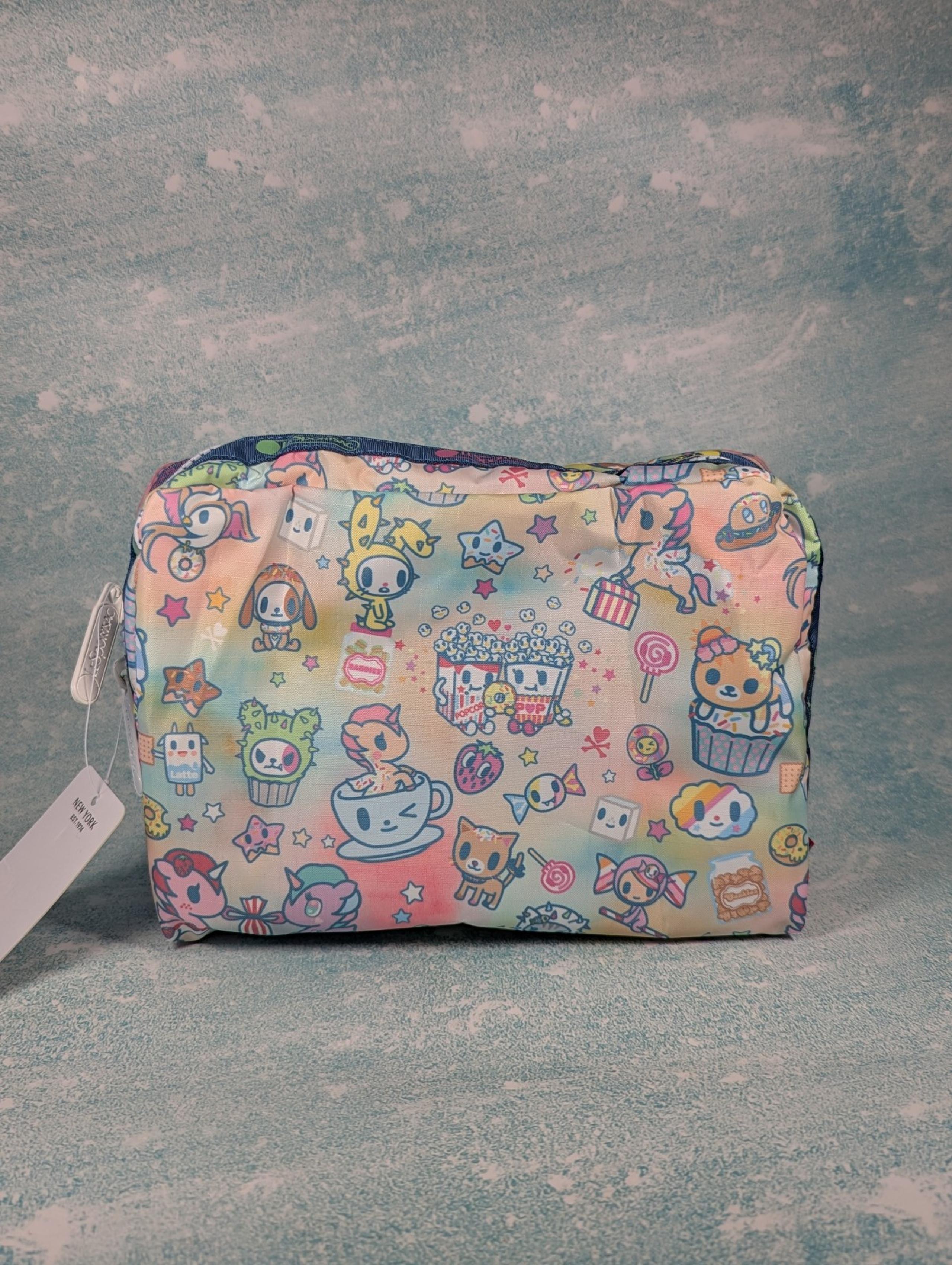 TokiDoki Sherbert Style Lesporstac Cosmetic Pouch
