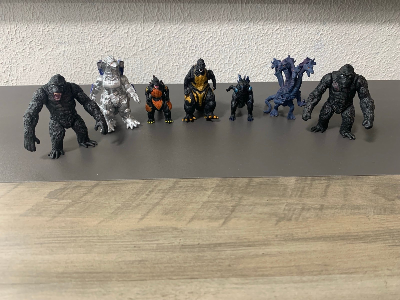 Godzilla And Kong 7 Action Figure Lot Toho / Bandai Some Rare