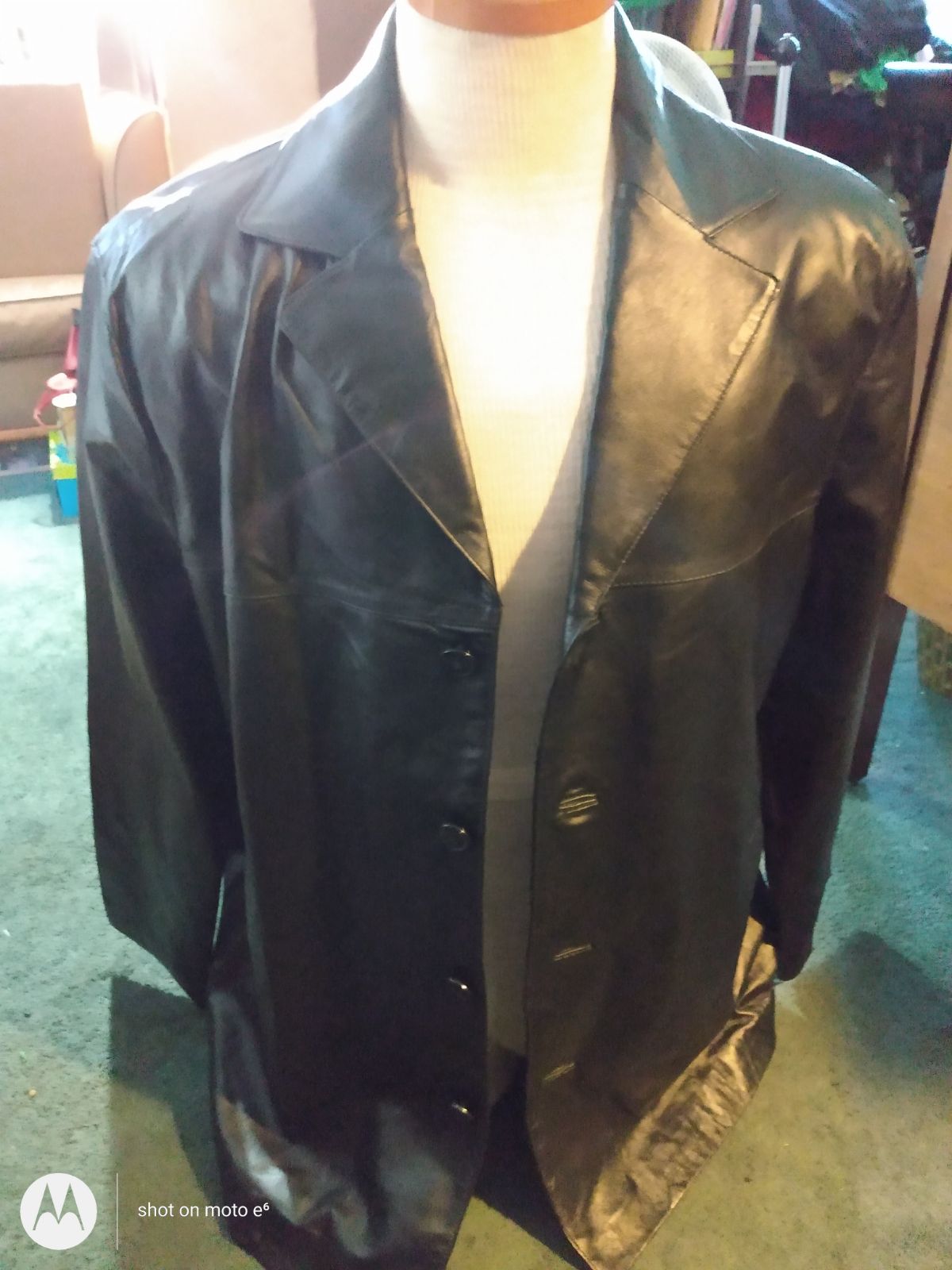 Black leather Blazer