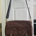 Brown Fossil Leather Laptop Courier Bag