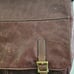 Brown Fossil Leather Laptop Courier Bag