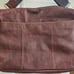 Brown Fossil Leather Laptop Courier Bag