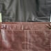 Brown Fossil Leather Laptop Courier Bag