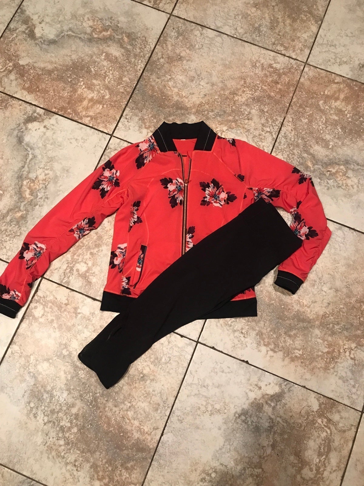 lululemon athletic jacket and leggings