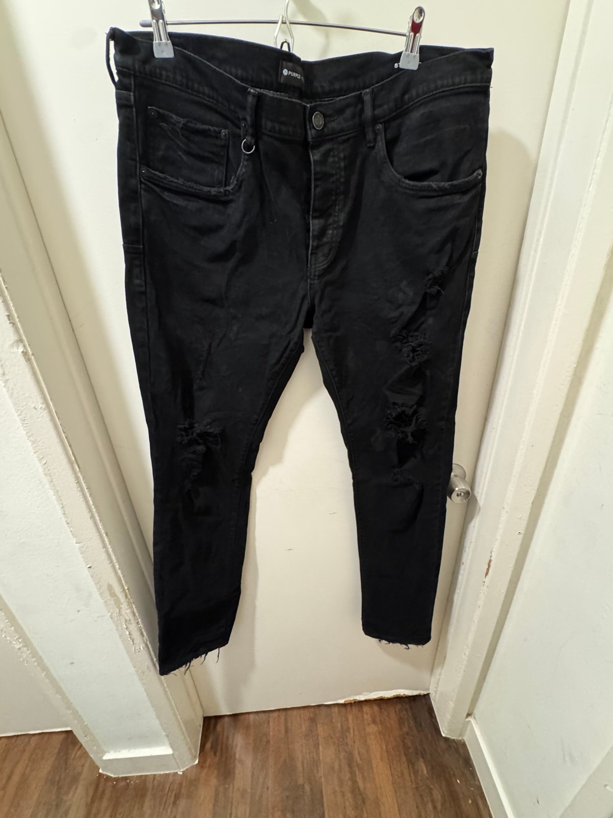 Black Jean purple pants size 36x32