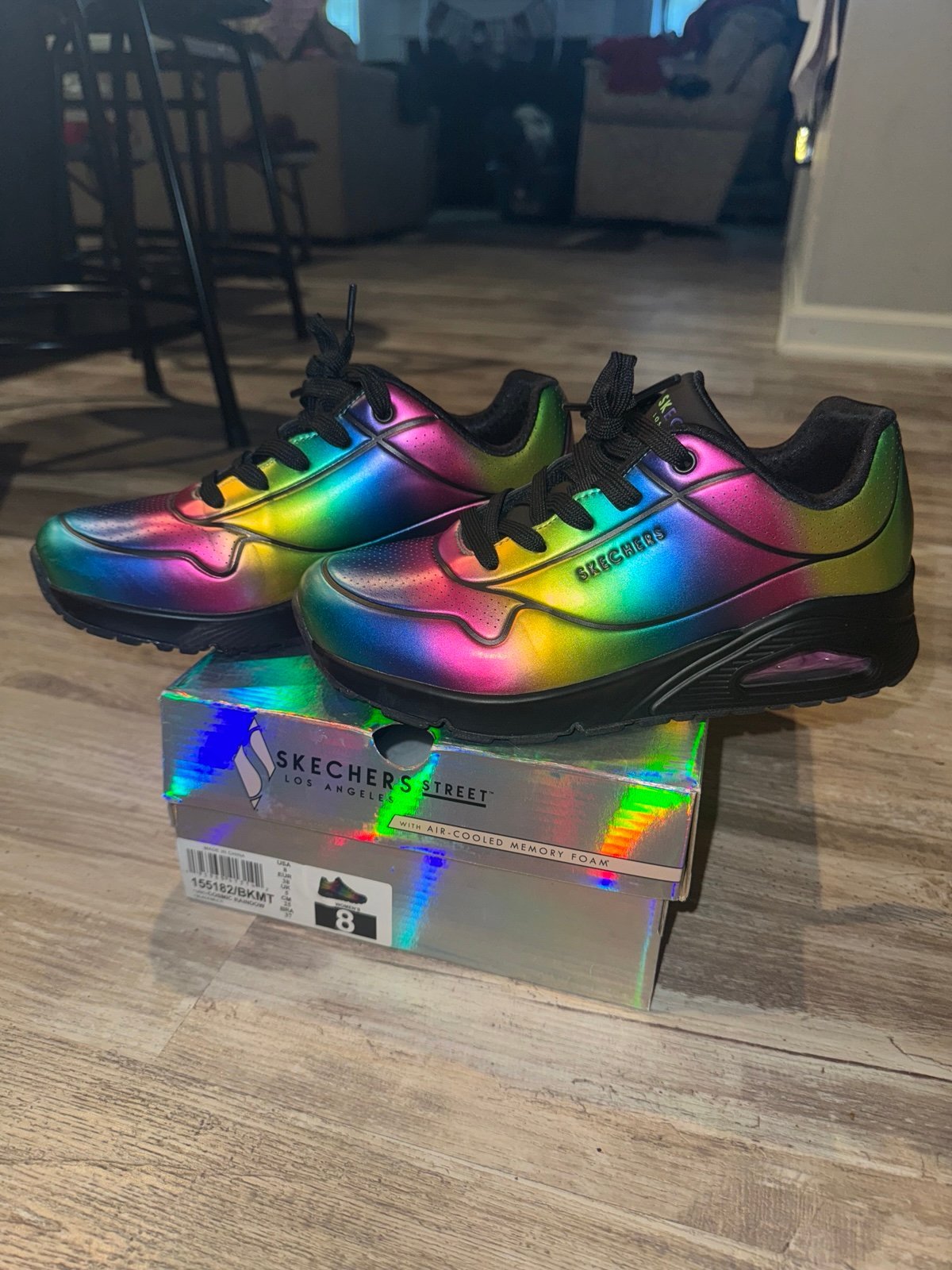 Rainbow Skecher Shoes