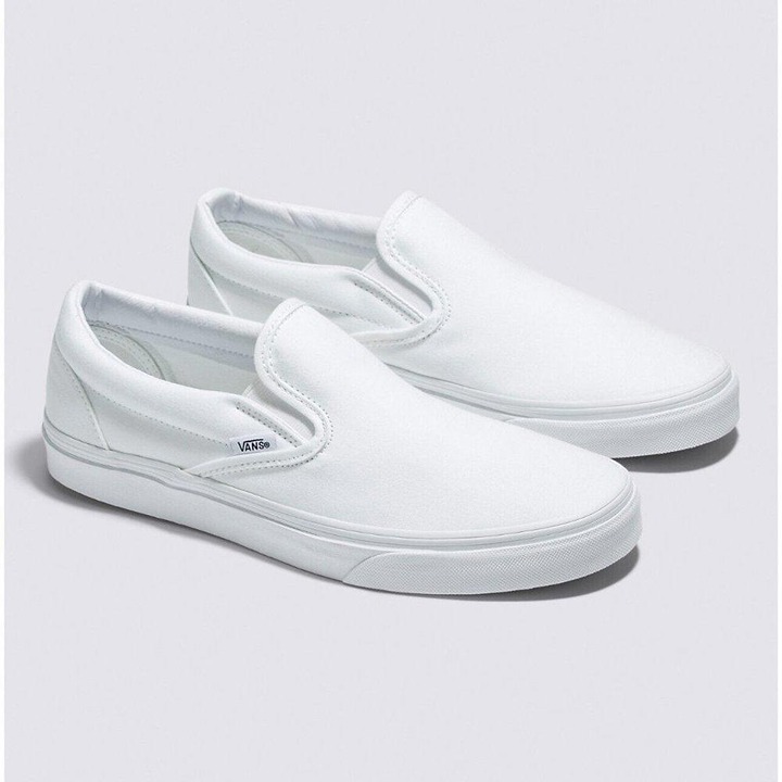 Vans white loafers sale