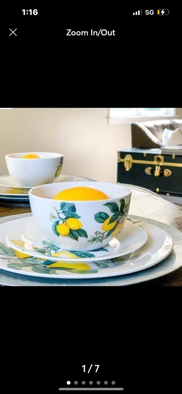 4 PIECE FARMHOUSE LEMON BOWL SET