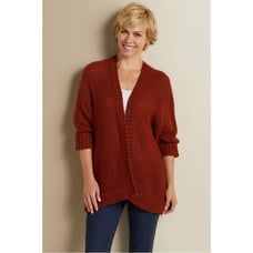 Soft Surroundings Red Katy Kimono