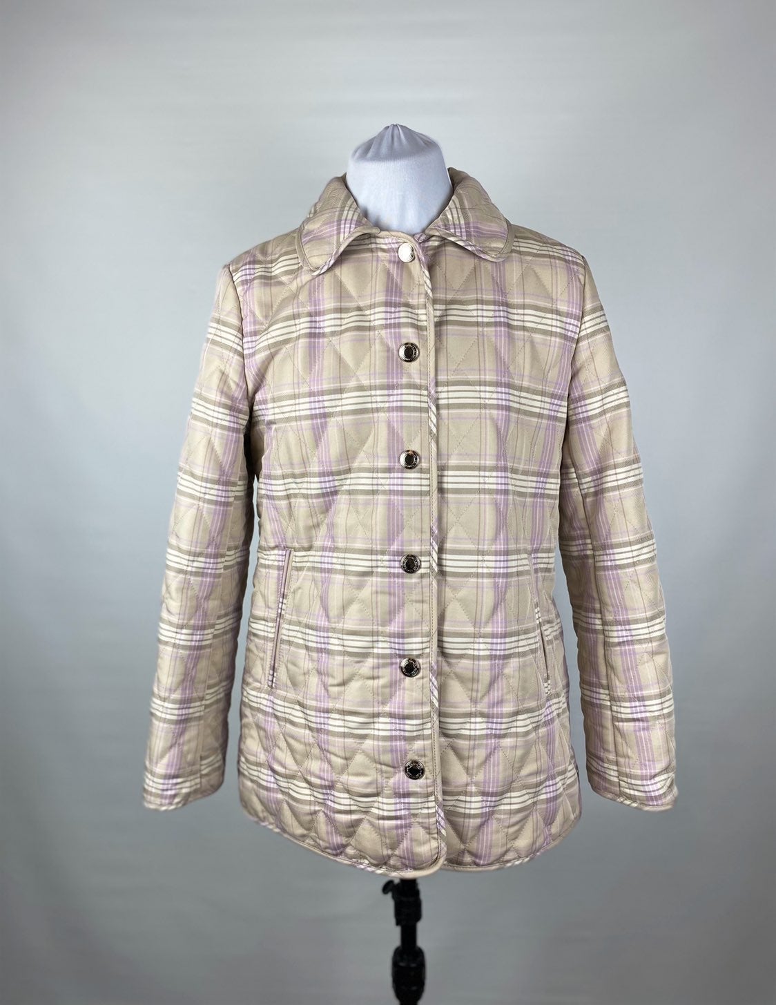EUC Coach Diamond Quilted Puffer Coat