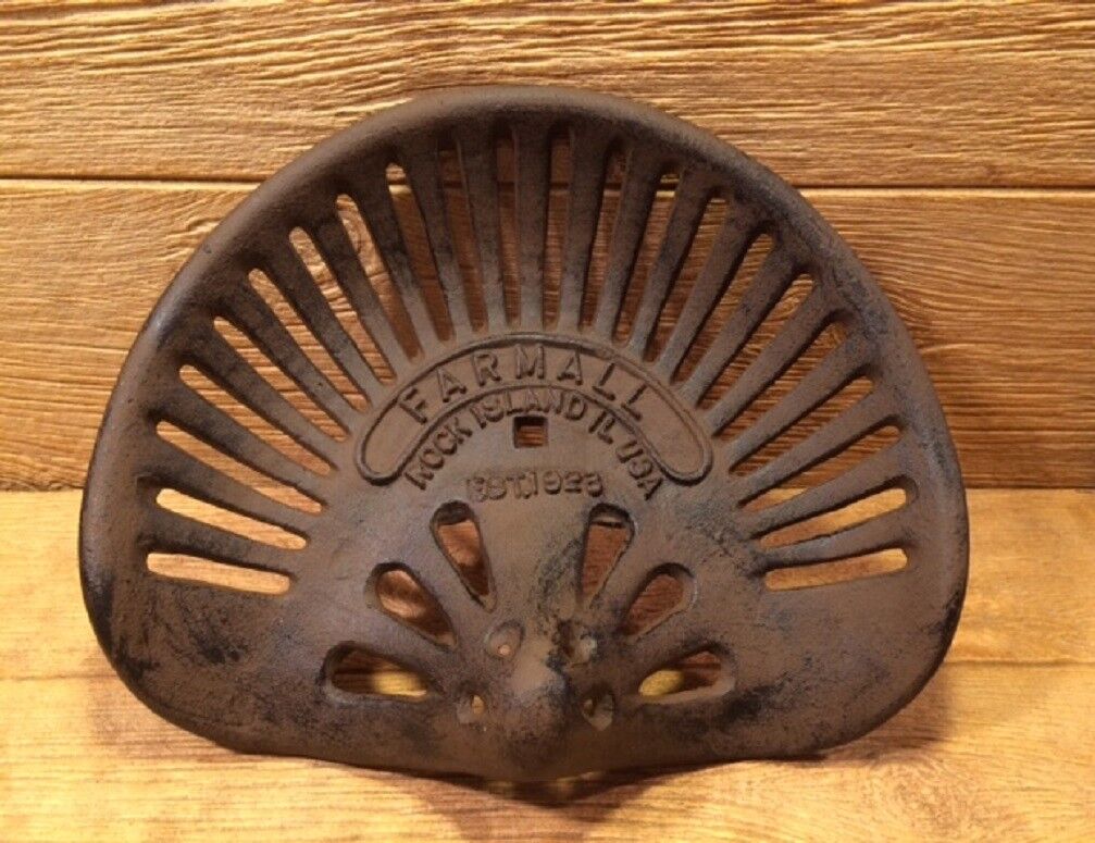 Cast Iron Farmall Reproduction Tractor Seat 15 1/2 wide by 12 1/2 deep 08518