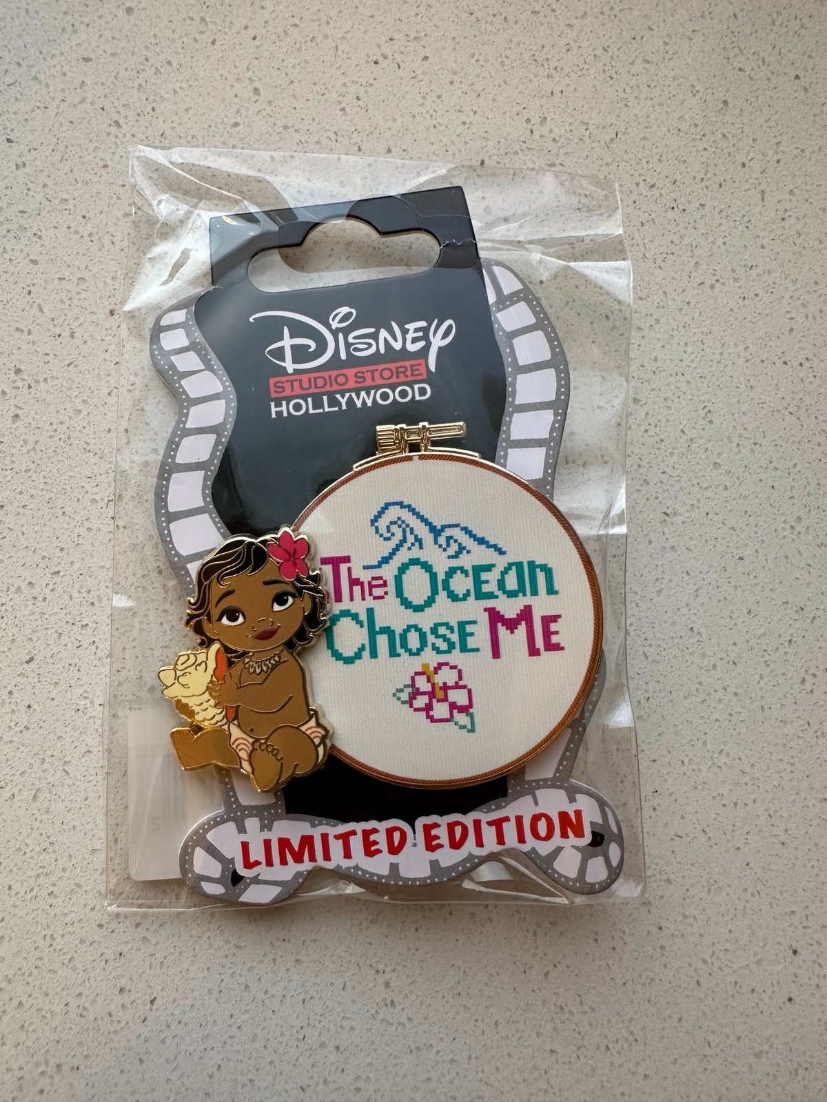 DSSH Cross Stitch Moana The Ocean Chose Me LE Pin