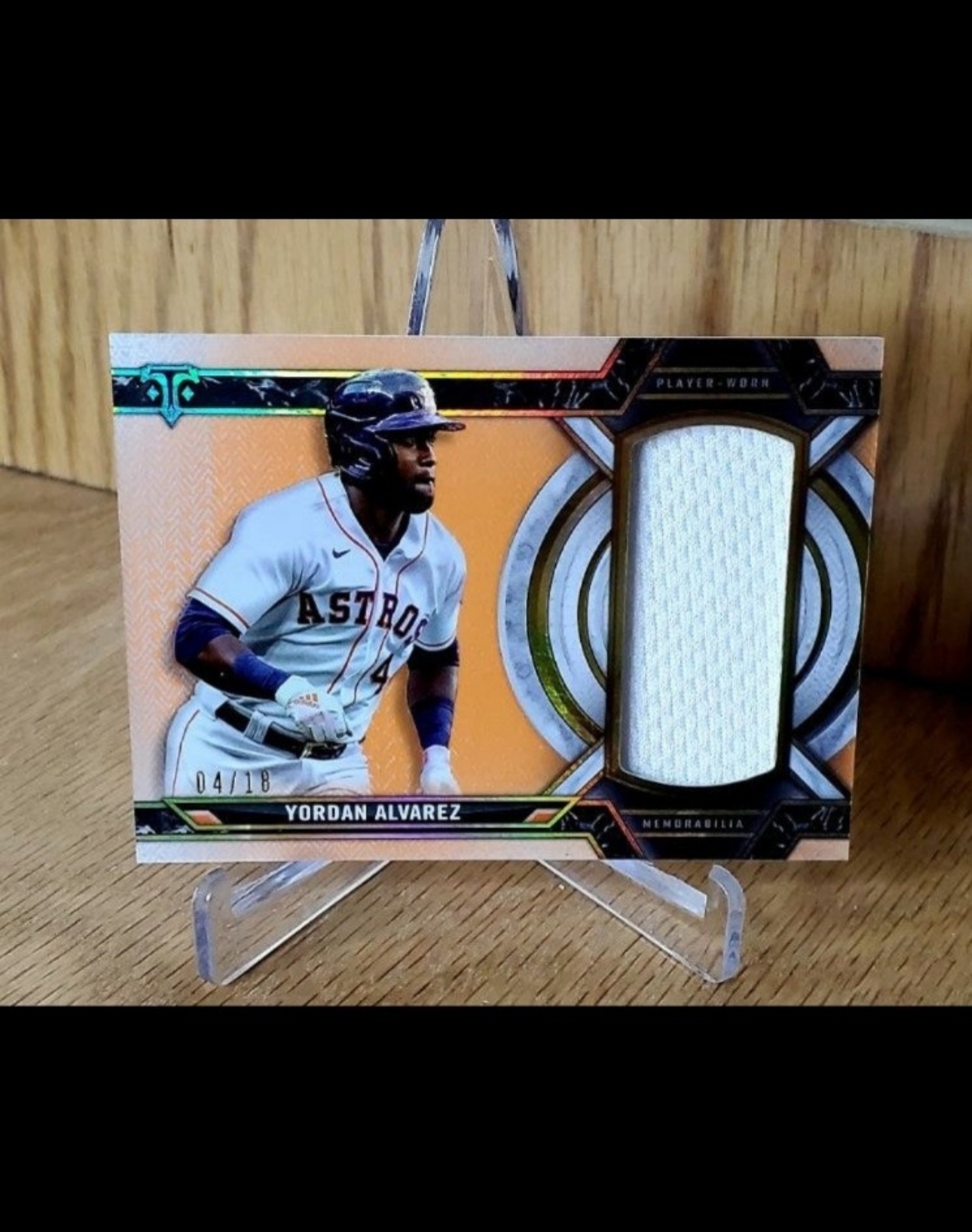 Yordan Alvarez SUPER RARE #/18 MUST SEE Relic