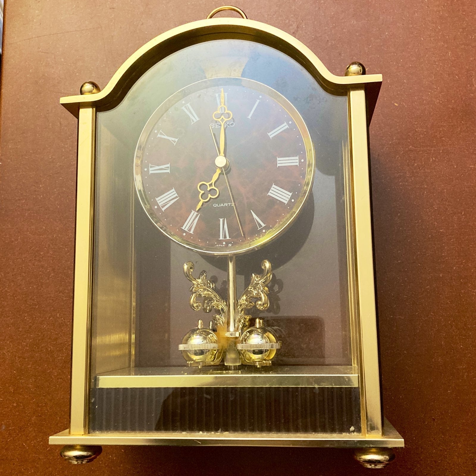Vintage golden Seiko Clock