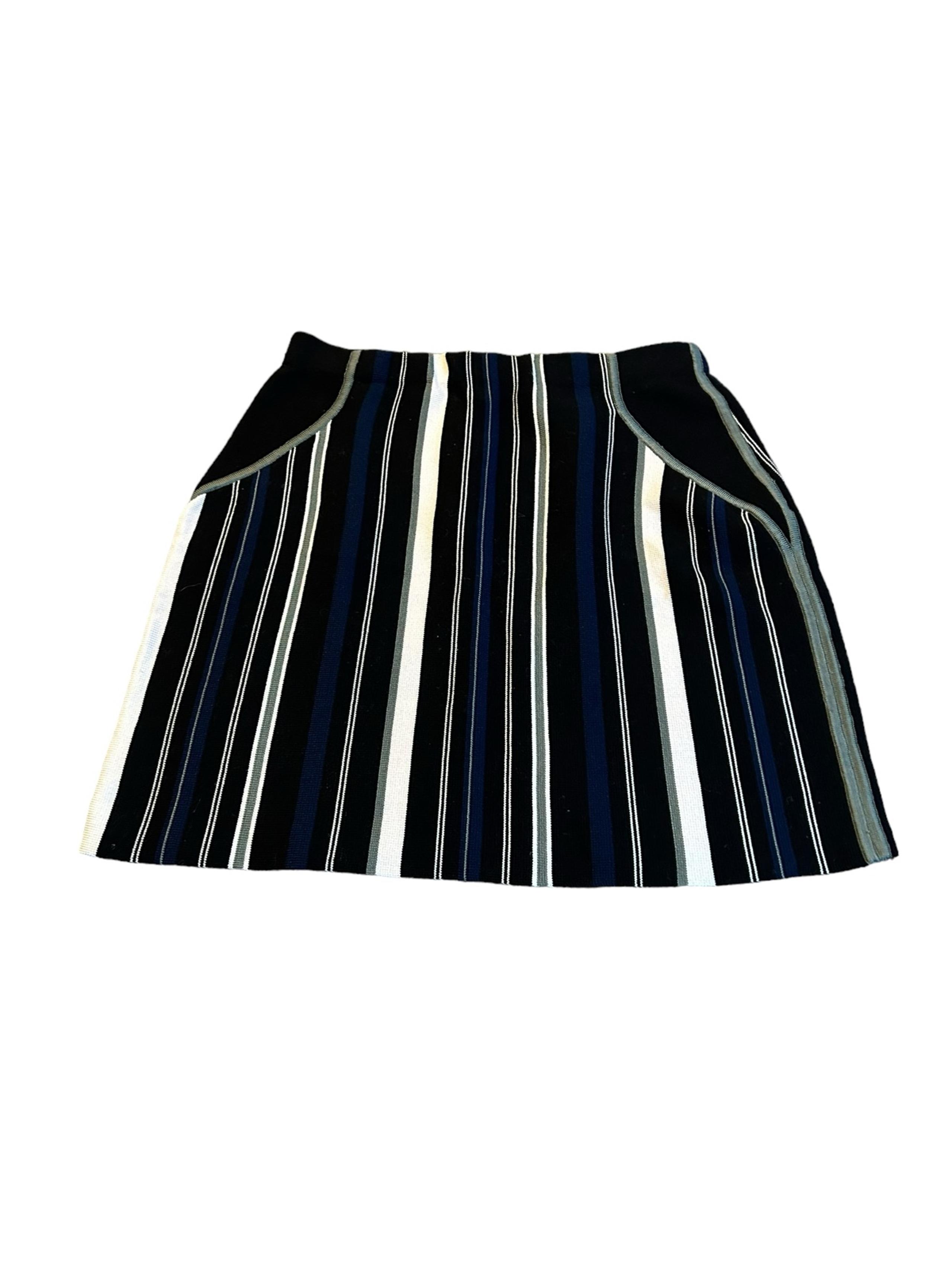 3.1 Phillip Lim striped knit mini skirt