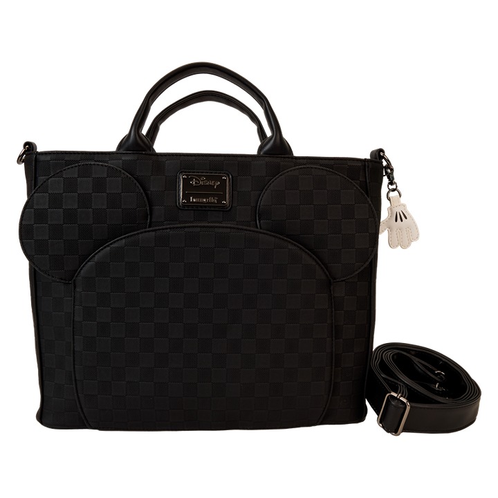 NEW! Mickey Mouse Checkered Texture Convertible Backpack & Tote Bag
