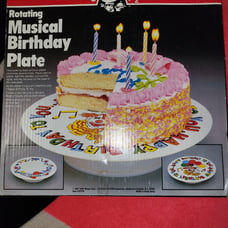 Vintage ROTATING CAKE PLATE 1987 EDITION NEW