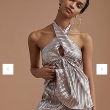 Anthropologie Shimmer V-Neck Tank