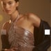 Anthropologie Shimmer V-Neck Tank