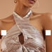 Anthropologie Shimmer V-Neck Tank