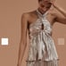Anthropologie Shimmer V-Neck Tank