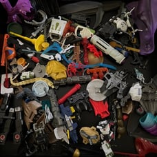 Huge lot of Action figure accessories, weapons, capes, and more
