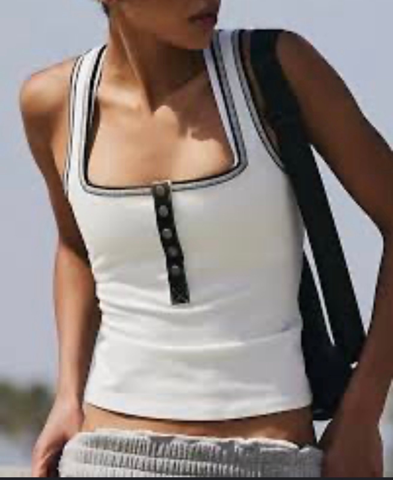 NWOT fp movement free people movement New Flow Henley Tank