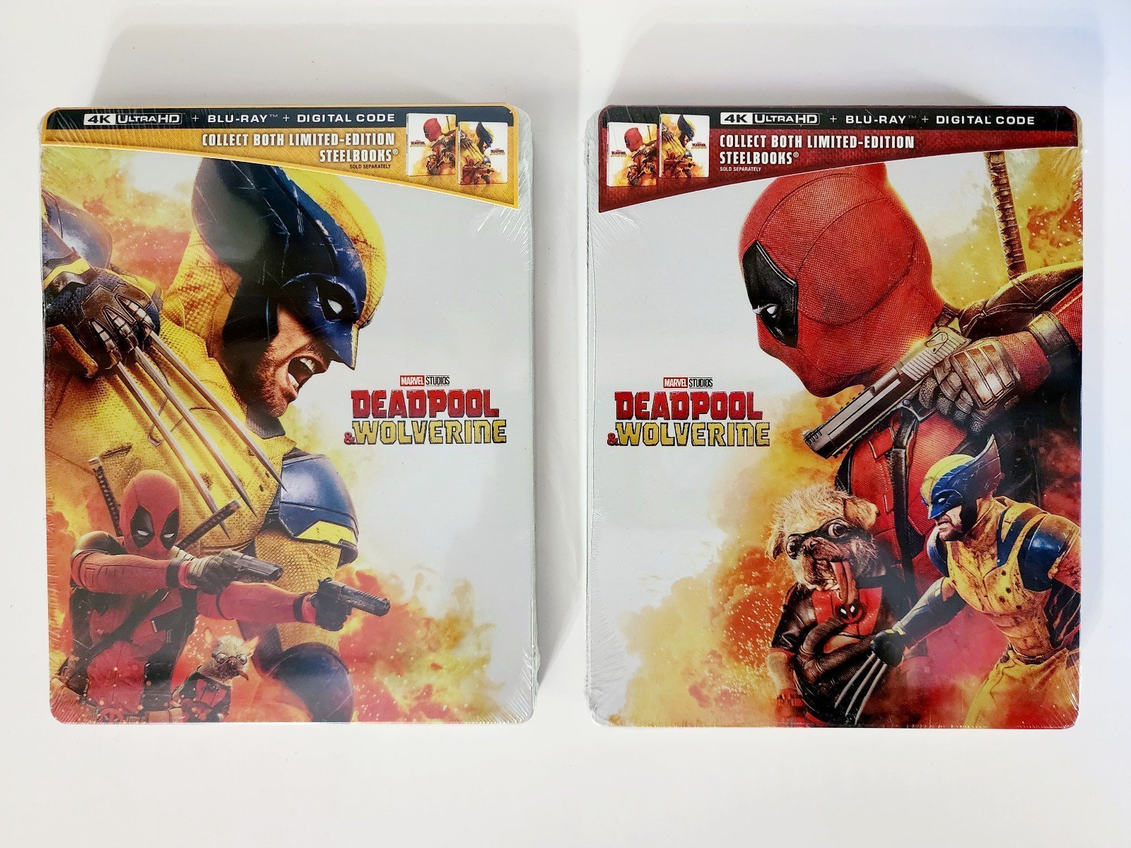 Deadpool & Wolverine 2 Steelbook Set: 4K, Blu Ray, Digital New Mint Ships in Box