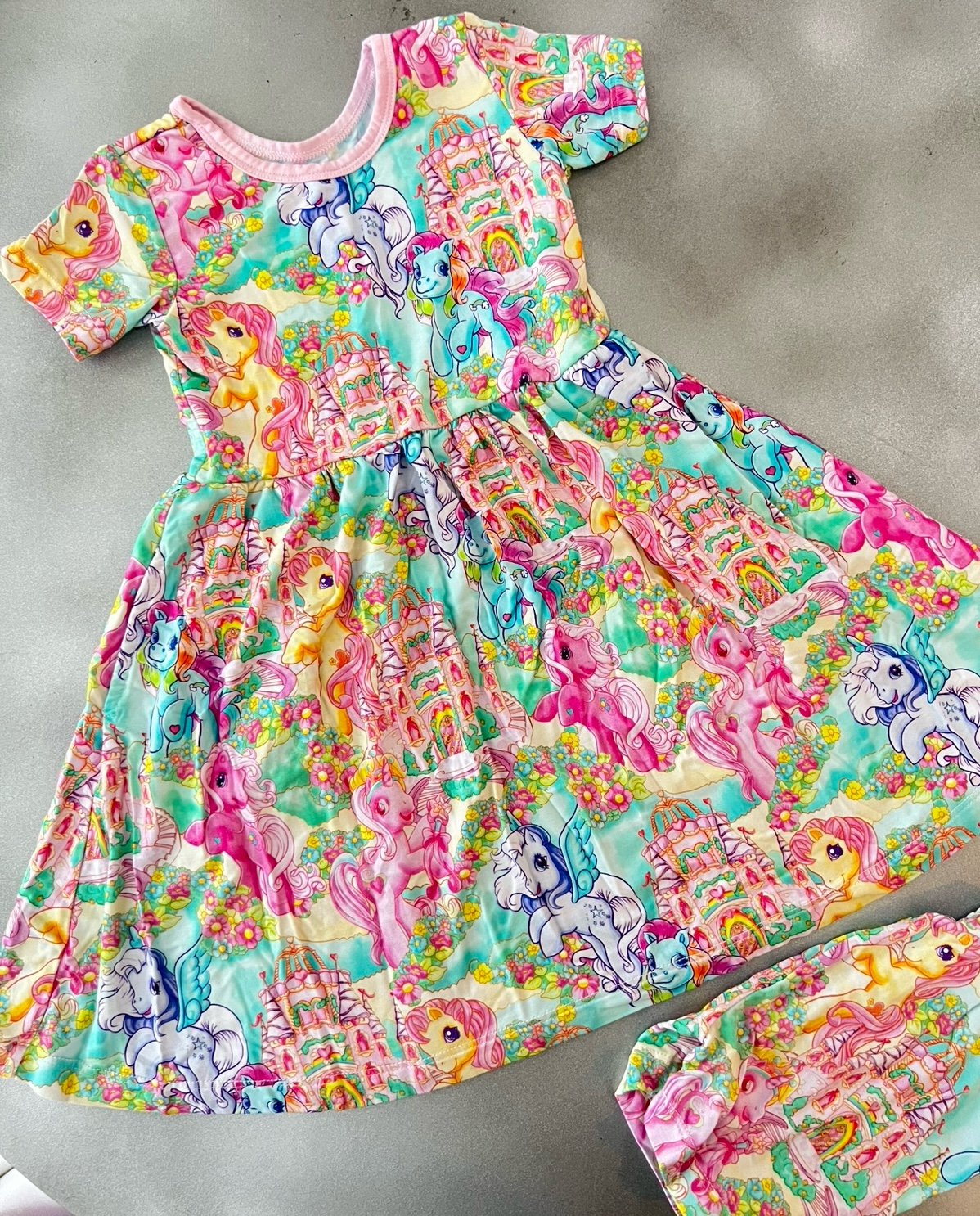 Millie & Rose My Little Pony Twirl & Shorts 3T Bamboo