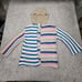 Elan Crochet Sweater Womens Sz S Metallic Hodded Hippie Boho Open Front Cardigan