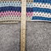 Elan Crochet Sweater Womens Sz S Metallic Hodded Hippie Boho Open Front Cardigan