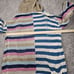 Elan Crochet Sweater Womens Sz S Metallic Hodded Hippie Boho Open Front Cardigan