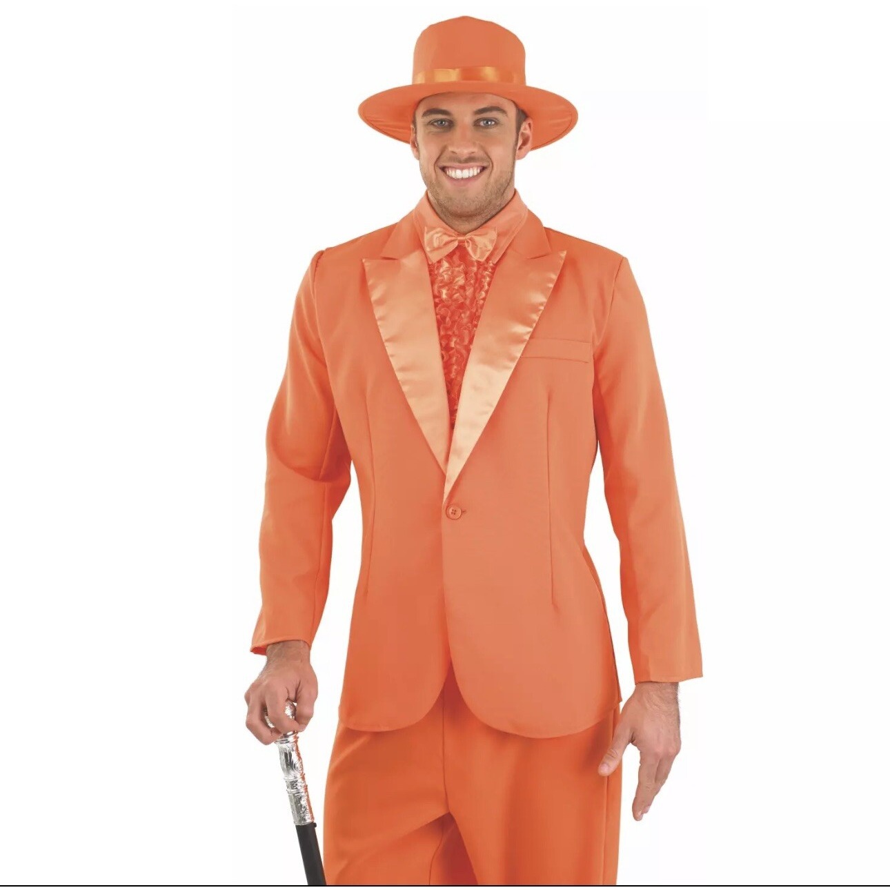Dumb & Dumber Men's XL Lloyd Adult Costume 90s Orange Suit Film Fancy Dress