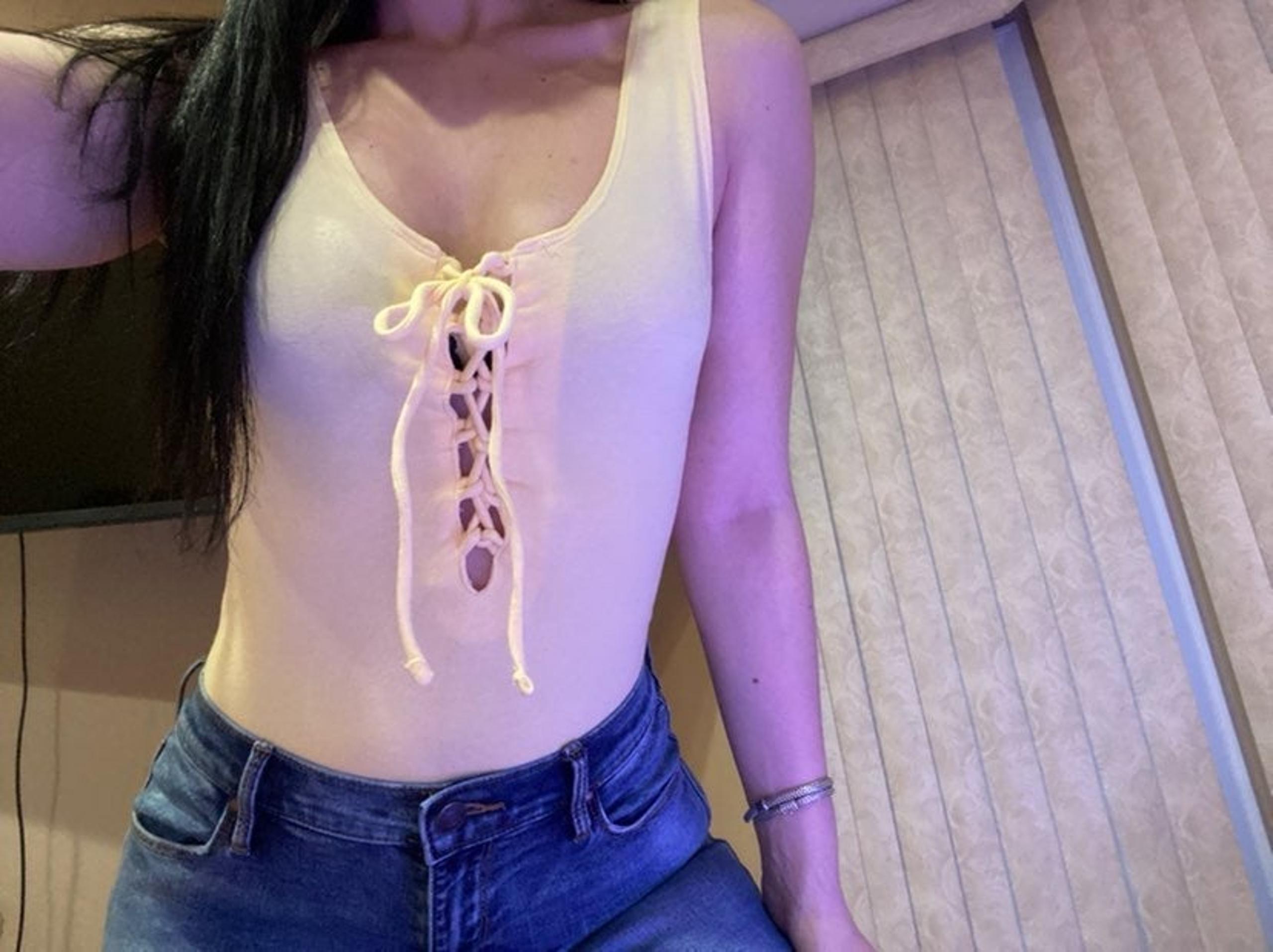 PacSun Yellow Tie-up Bodysuit