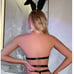 Bunny Costume Ring Linked Cut Out Teddy Bodysuit & Headband Hometogether L2