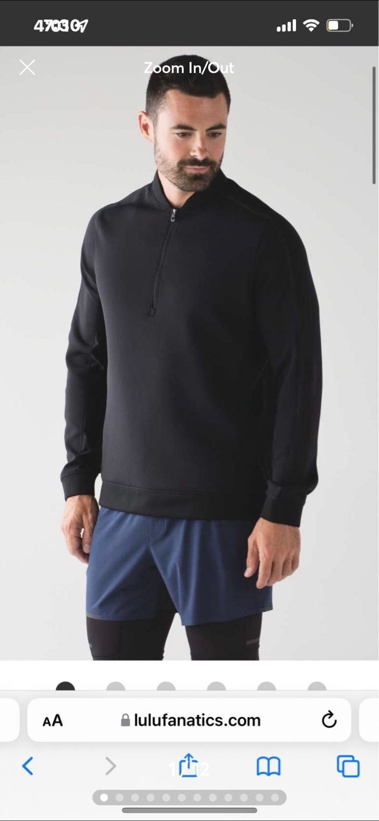 Lululemon Trail Lite Half Zip M
