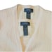 Ralph Lauren Cable Knit Sweater Set Cardigan Tank Top Light Butter Yellow Medium