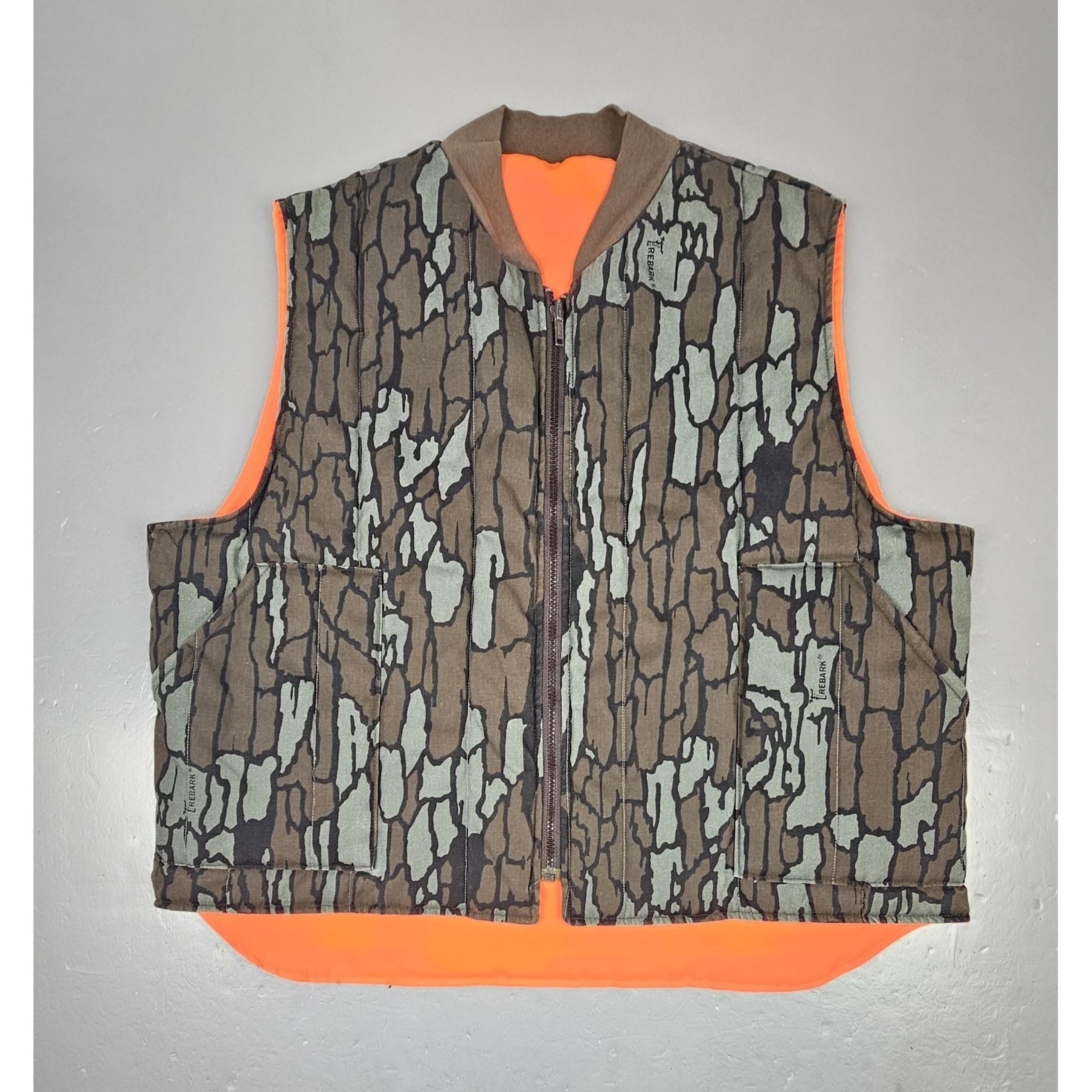 Redhead Vest Mens XL Vintage Reversible Trebark Insulated Hunting Full Zip
