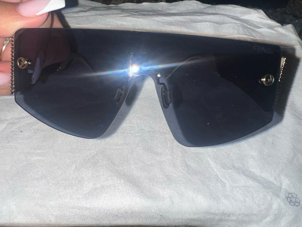 F black aviator Sunglasses new
