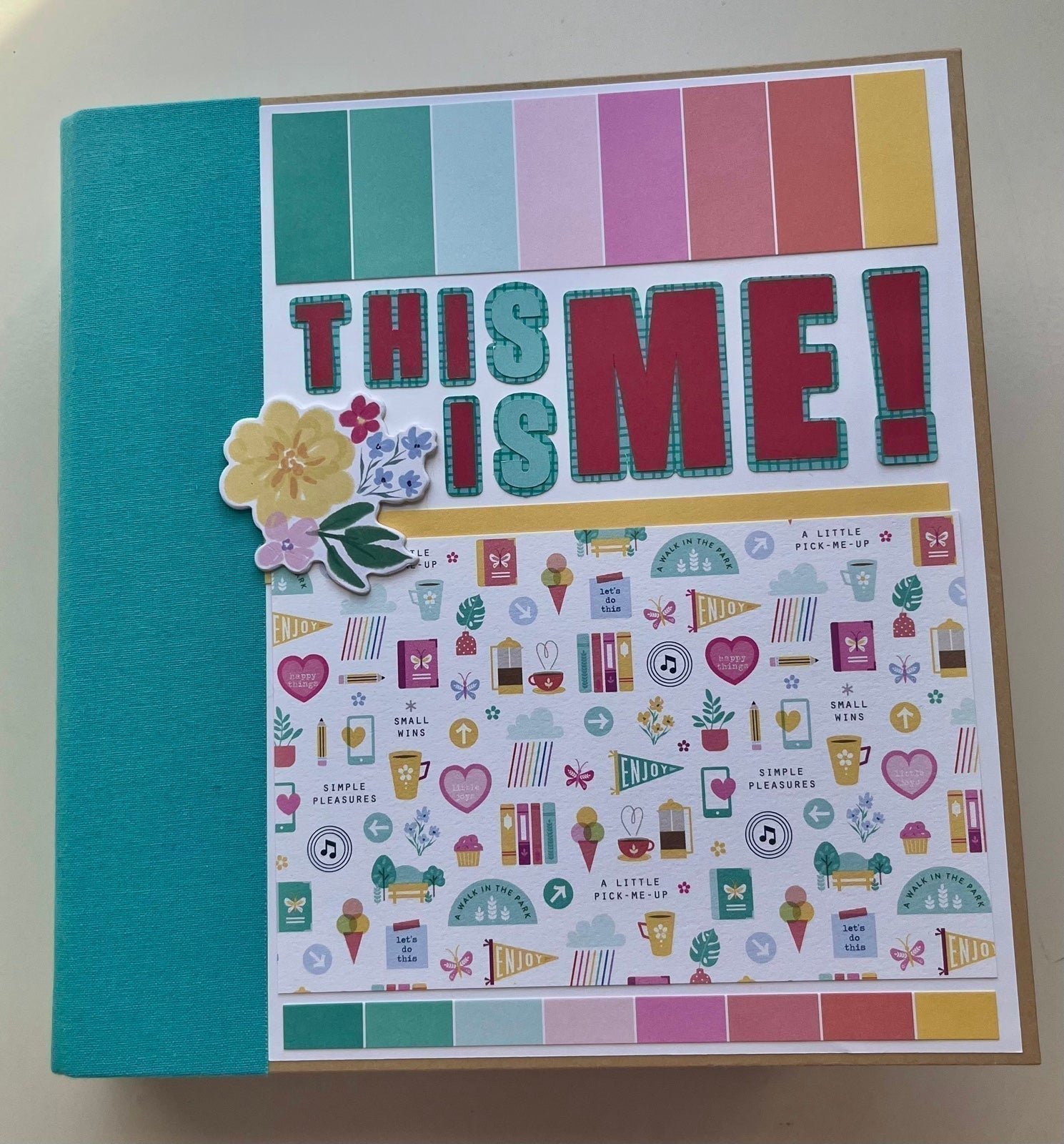 “This Is Me!” Scrapbook photo album / junk journal handmade