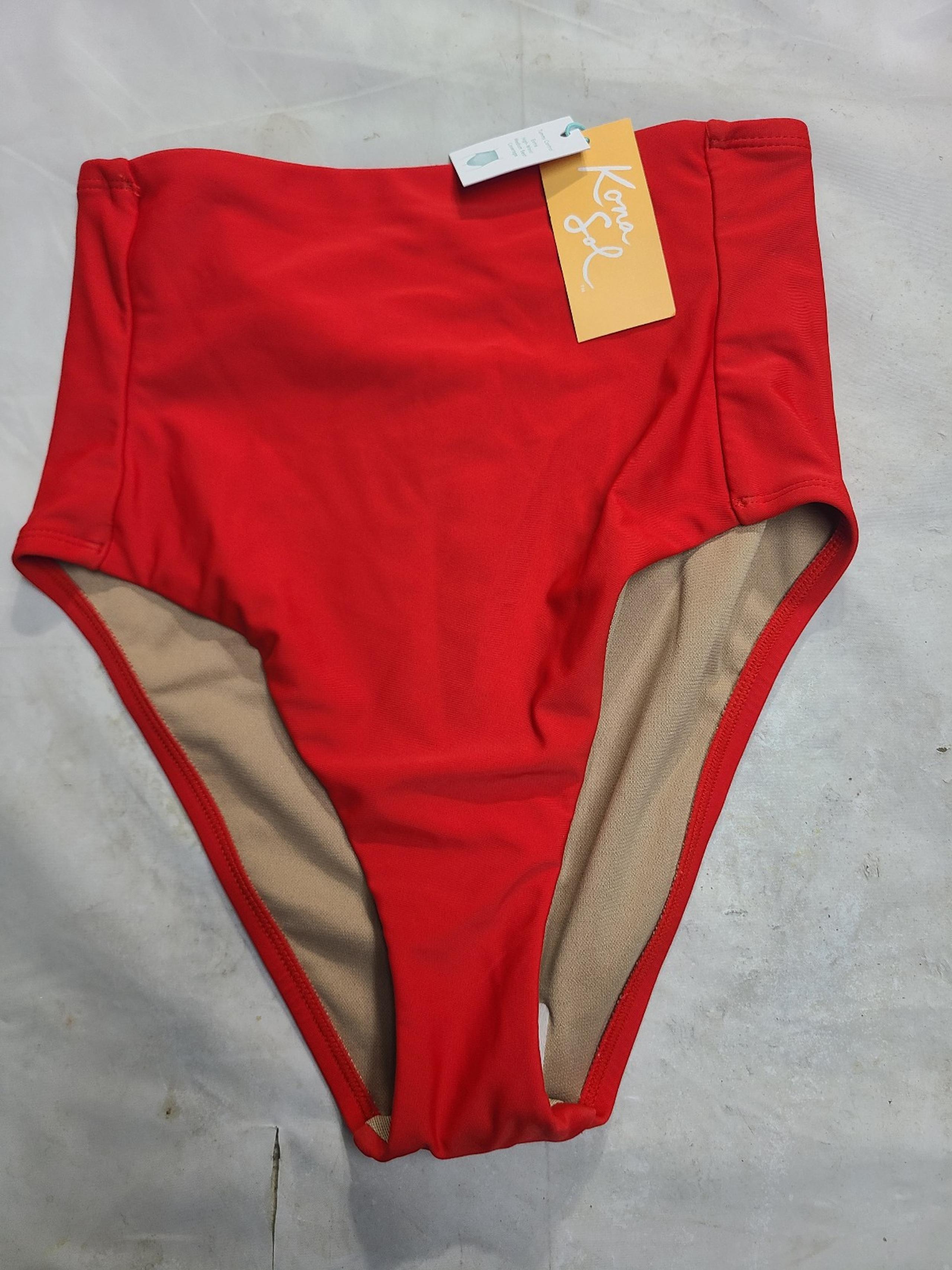 Women's Extra High Waist Tummy Control Medium Coverage Bikini Bottom Kona Sol S