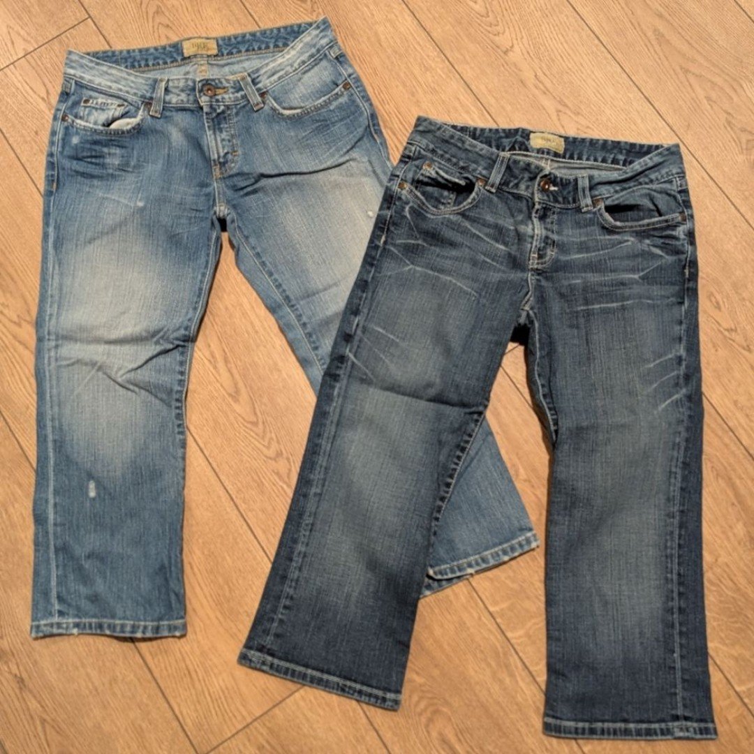 BKE Womens 28 Crop Jeans The Buckle Denim Capri 2 Pairs!