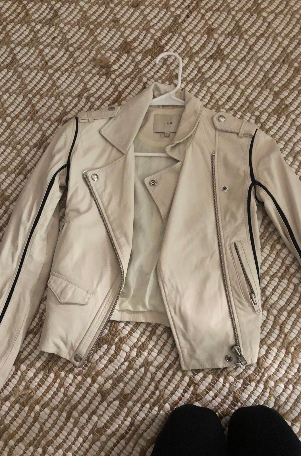 Iro white ashvie Leather Jacket 34