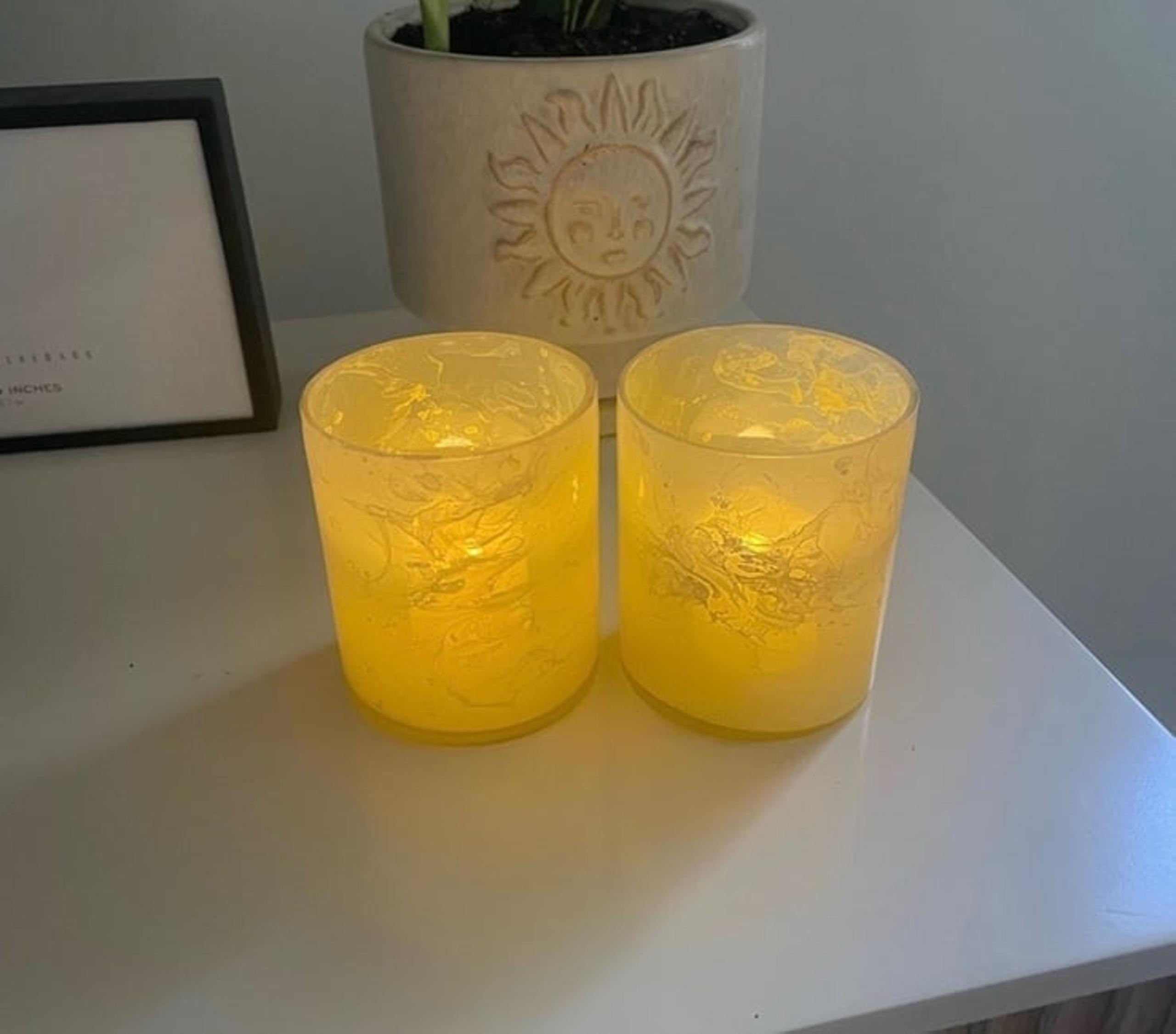 Set of Anthropologie Candle Holders / Vases