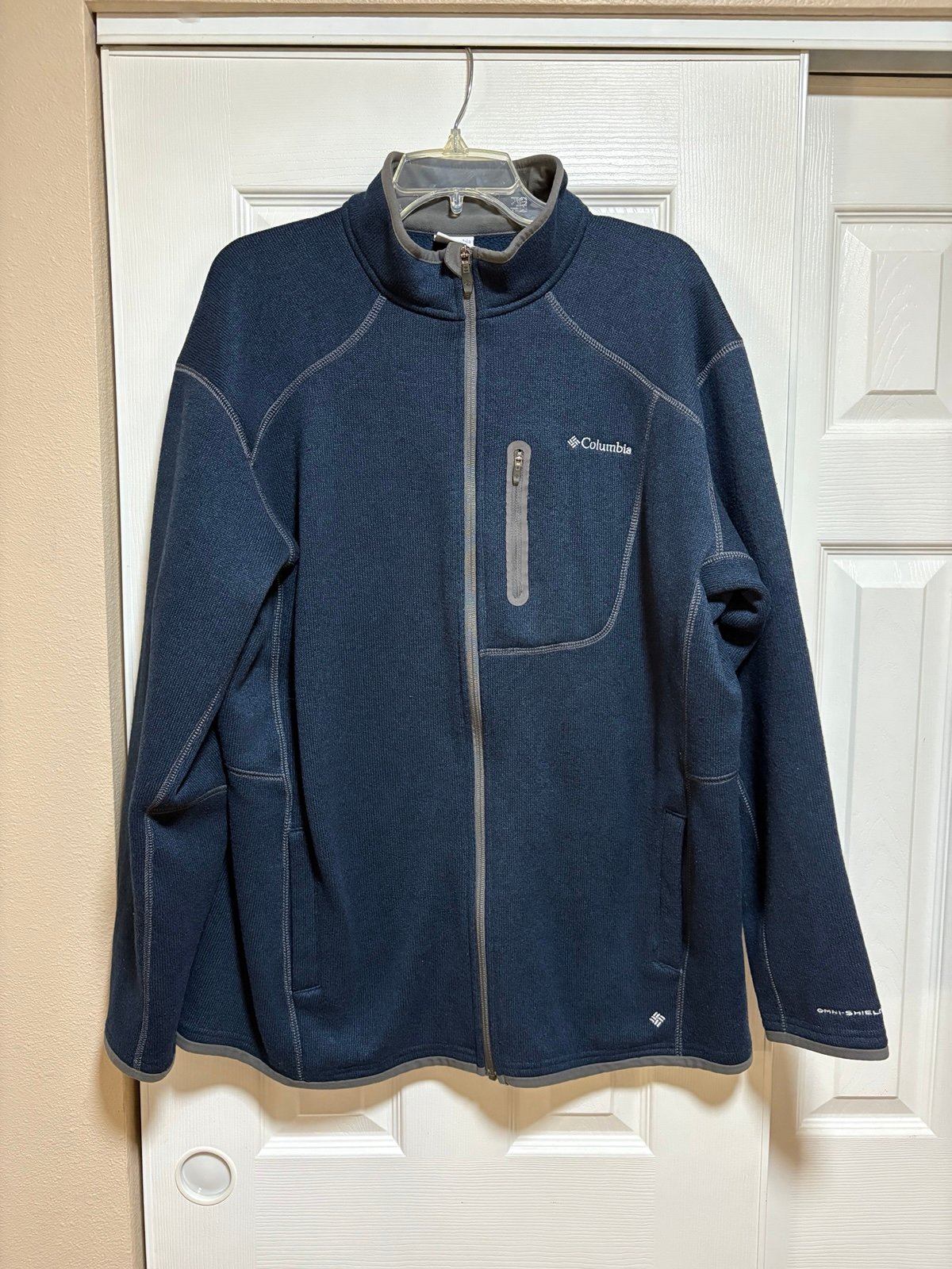 Columbia Blue Altitude Aspect Fleece Zip Jacket - Men’s Size XXL