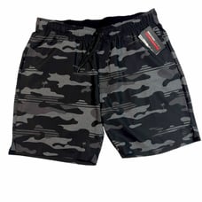 Travis Mathew Heater Series Leader Board Shorts Palm Tree Black Gray Camo Medium