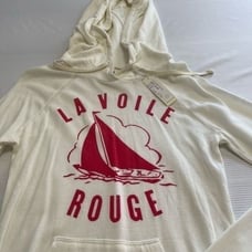 NWT Anthropologie Sundry La Voile Rouge Sailboat Hoodie Sweatshirt Sz 1 Small
