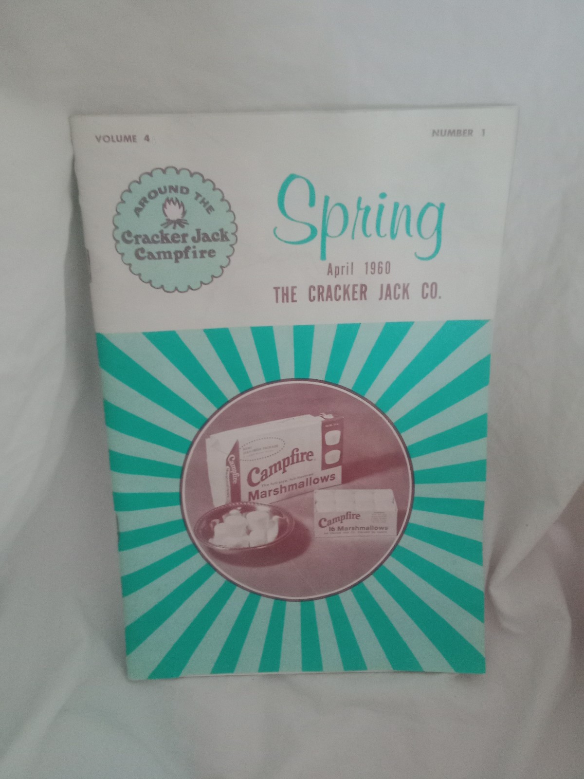 Vintage Cracker Jack Company Quarterly Ephemera Mid Century Modern 1960 Booklet